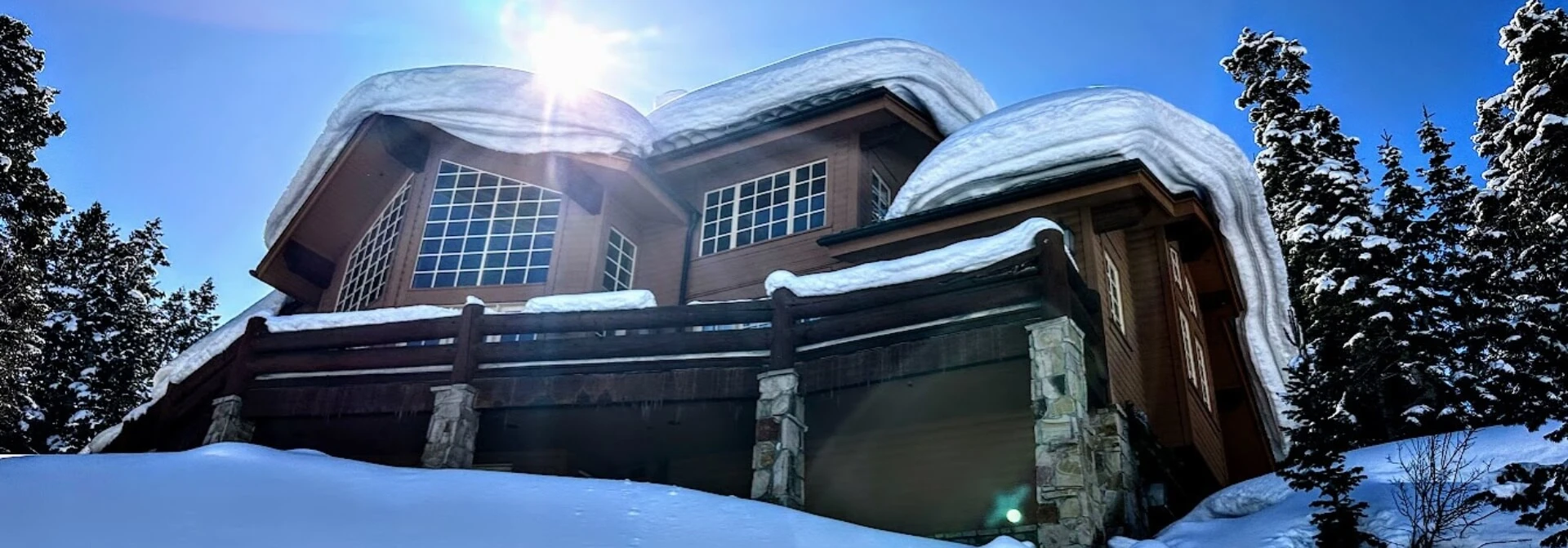 Home in Deer Valley Covered With Snow